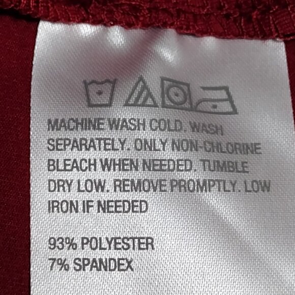 Iman: 3-Piece Red-Black Floral Pant Set, Size 2X (Duster, Tank & Pull-On Pants) - Picture 14 of 14